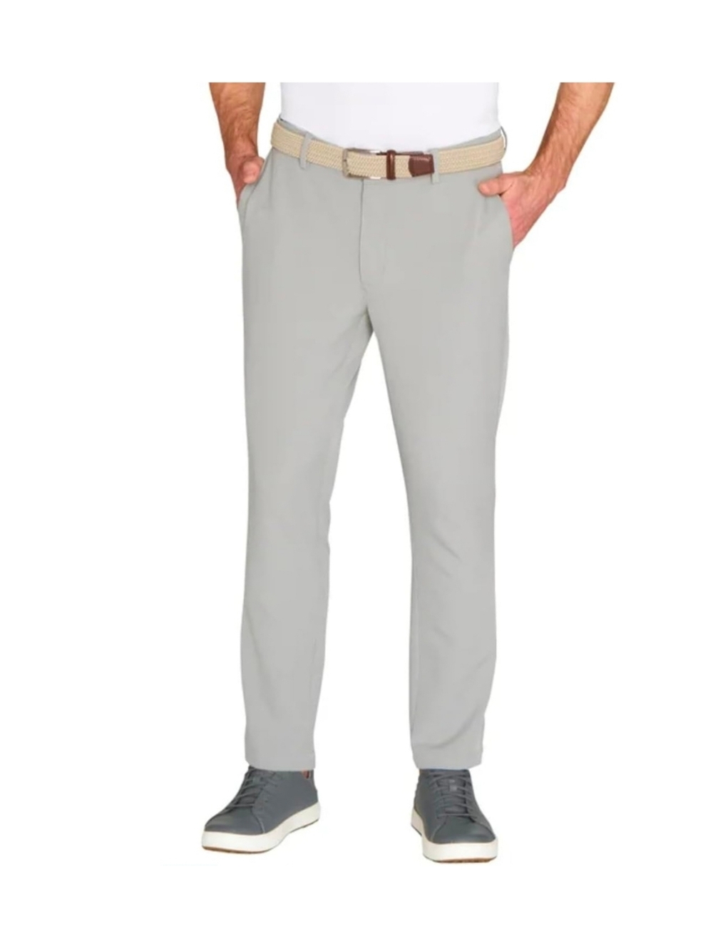 Men's Greg Norman Textured Stretch Chino Pant Gray Size 32x30 NWOT